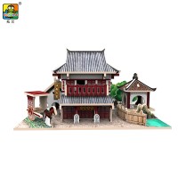 doll house 3d wooden educational craft gift decoration puzzle Southen China house model style Wood puzzle Hobby Gift