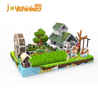 top sale cartoon toys 3D mini planting puzzle fashion Christmas gifts for kids Creative Funny 3D puzzle with min plant