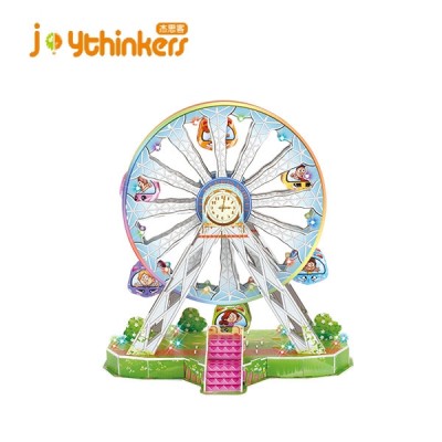 wedding decoration 3D EPS foam paper models Flying Swing with LED light & music 3D Puzzle