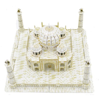 Hot sale Taj Mahal famous landmark 3d puzzle paper model kit