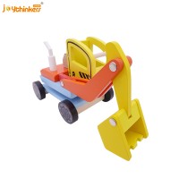 Toddler wooden Toy Car for Baby early Educational toys non-toxic paint wooden toy small cars for babies DIY Building Block Car