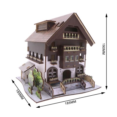 Cotwins 3d wooden educational craft gift decoration puzzle China style Beijing best selling puzzle tourist souvenir Hobby Gift