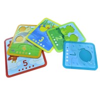 Kids Learning Toys Custom Printed Play Card Number Puzzle for Kids